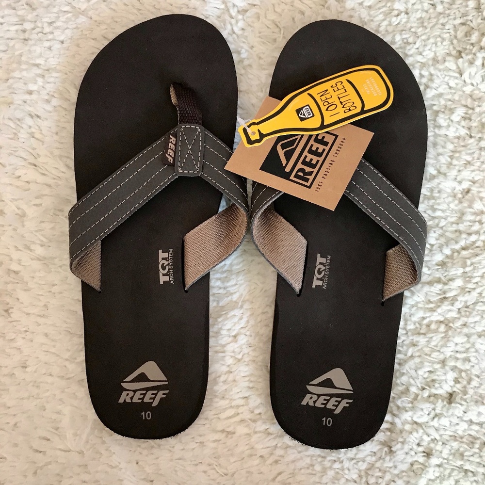 Men's Reef Quencha TQT Brown Size 10 NWT